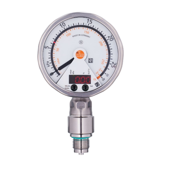 德國IFM易福門帶模擬顯示屏的齊平式壓力傳感器PG2433 PG-025-REB12-MFRKG/US/ /P