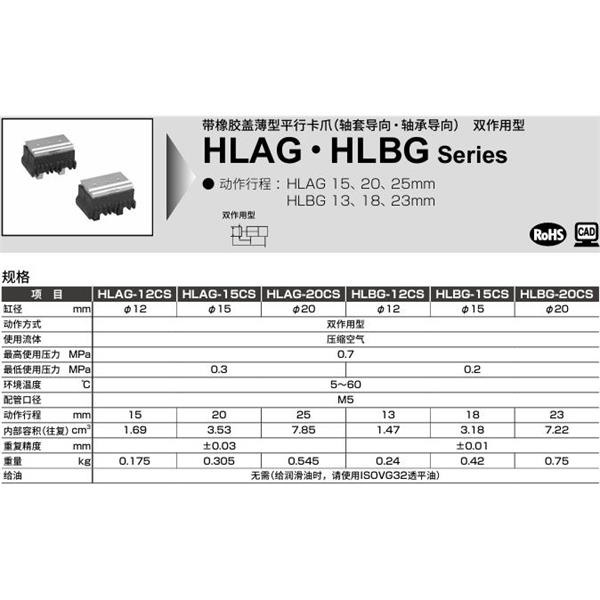 CKD喜開理薄型平行卡爪HLAG-15CS-K2H-R