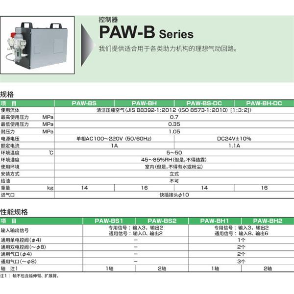 CKD喜開理機械助力臂PAW-CR-L-B