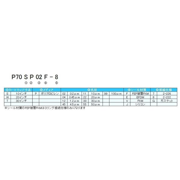 日本開滋KITZ PP 平膜褶式濾芯P70TP12V-8